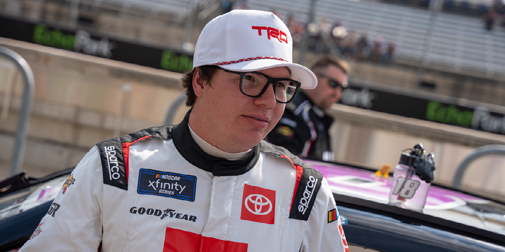 Sheldon Creed, driver of the #18 Toyota Supra